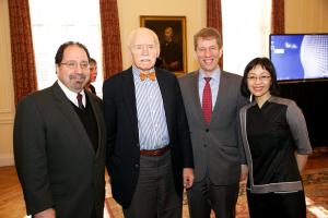 Ira Belkin, Jerome Cohen, Trevor Morrison, and Sharon Hom © NYU Photo Bureau: Hollenshead