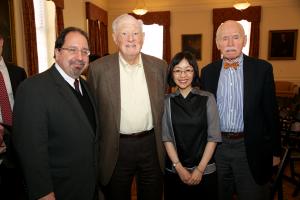 Ira Belkin, Bob Bernstein, Sharon Hom, and Jerome Cohen © NYU Photo Bureau: Hollenshead