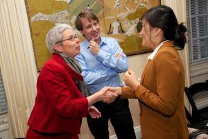 Sophie Richardson, Carl Minzner, and Yu-Jie Chen © NYU Photo Bureau: Hollenshead