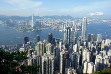  View of the Victoria Harbour from the Victoria Peak. by MK2010